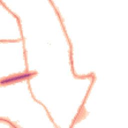 Night-time road noise heatmap for CH44 6JL