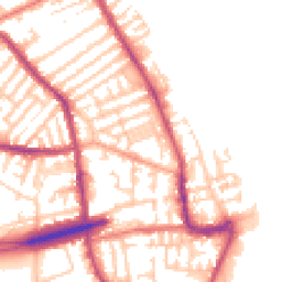 Daytime road noise heatmap for CH44 6LE