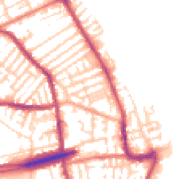 Daytime road noise heatmap for CH44 6LU