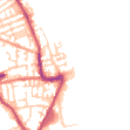 Daytime road noise heatmap for CH44 6LY