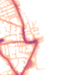 Daytime road noise heatmap for CH44 6NL