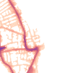 Daytime road noise heatmap for CH44 6NZ