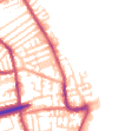Daytime road noise heatmap for CH44 6PP