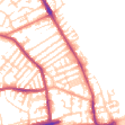 Daytime road noise heatmap for CH44 6PZ