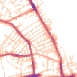 Daytime road noise heatmap for CH44 6QD
