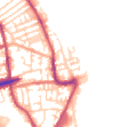 Daytime road noise heatmap for CH44 6QT