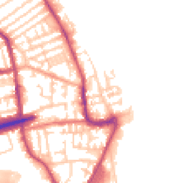 Daytime road noise heatmap for CH44 6QU