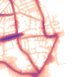 Daytime road noise heatmap for CH44 7AT
