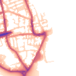 Daytime road noise heatmap for CH44 7BB