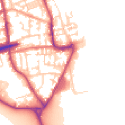 Daytime road noise heatmap for CH44 7BD