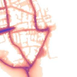 Daytime road noise heatmap for CH44 7BG