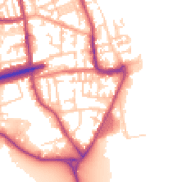 Daytime road noise heatmap for CH44 7BH
