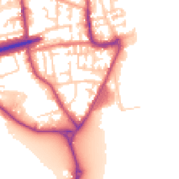 Daytime road noise heatmap for CH44 7BS