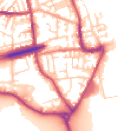 Daytime road noise heatmap for CH44 7DP