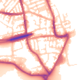 Daytime road noise heatmap for CH44 7EA