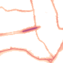 Night-time road noise heatmap for CH44 7ES