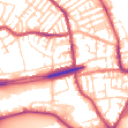 Daytime road noise heatmap for CH44 7EZ