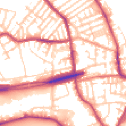 Daytime road noise heatmap for CH44 7HG