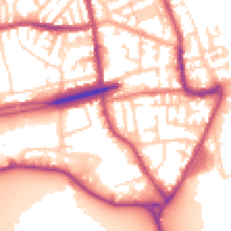 Daytime road noise heatmap for CH44 7LB