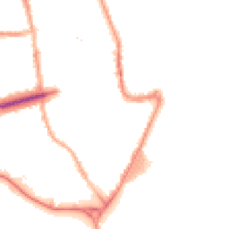 Night-time road noise heatmap for CH44 7LE