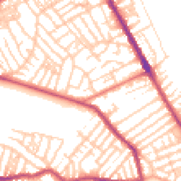 Daytime road noise heatmap for CH44 8AP