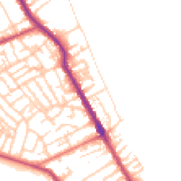 Daytime road noise heatmap for CH44 8BJ