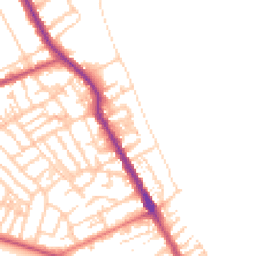 Daytime road noise heatmap for CH44 8BL