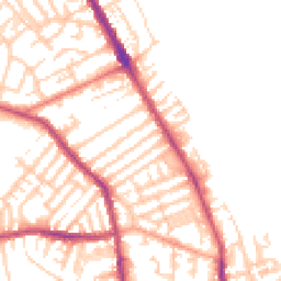 Daytime road noise heatmap for CH44 8DR