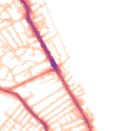 Daytime road noise heatmap for CH44 8EU
