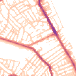 Daytime road noise heatmap for CH44 8HA