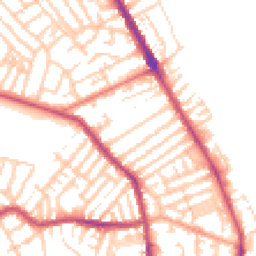 Daytime road noise heatmap for CH44 8HB