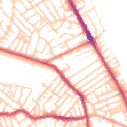 Daytime road noise heatmap for CH44 8HY