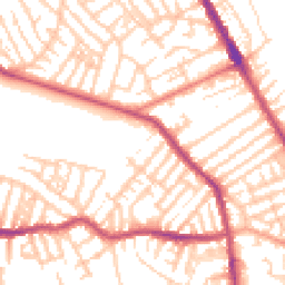Daytime road noise heatmap for CH44 9AJ