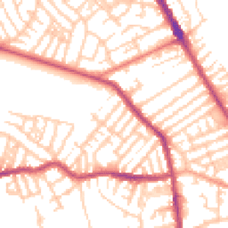 Daytime road noise heatmap for CH44 9AN
