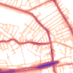 Daytime road noise heatmap for CH44 9AP