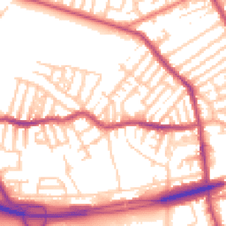 Daytime road noise heatmap for CH44 9BA