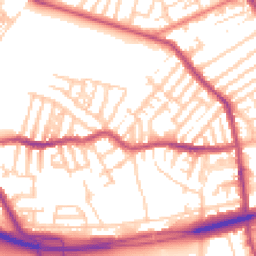 Daytime road noise heatmap for CH44 9BD