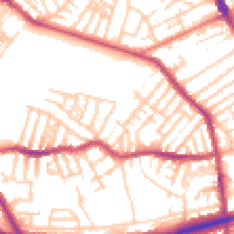 Daytime road noise heatmap for CH44 9BJ