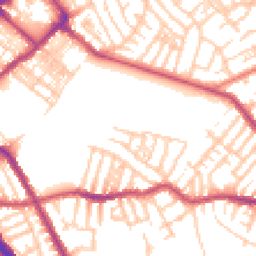 Daytime road noise heatmap for CH44 9BX