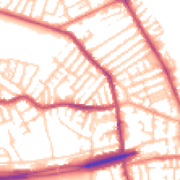 Daytime road noise heatmap for CH44 9DX