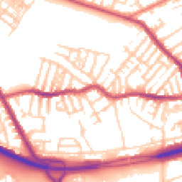 Daytime road noise heatmap for CH44 9ED