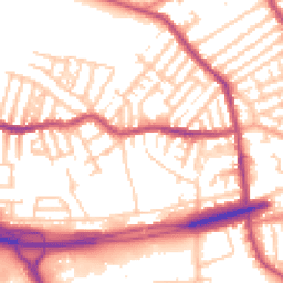 Daytime road noise heatmap for CH44 9EG