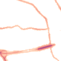 Night-time road noise heatmap for CH44 9EQ