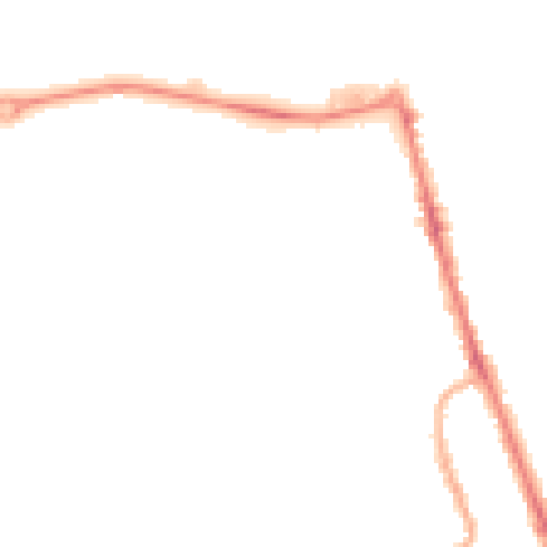 Night-time road noise heatmap for CH45 0JY