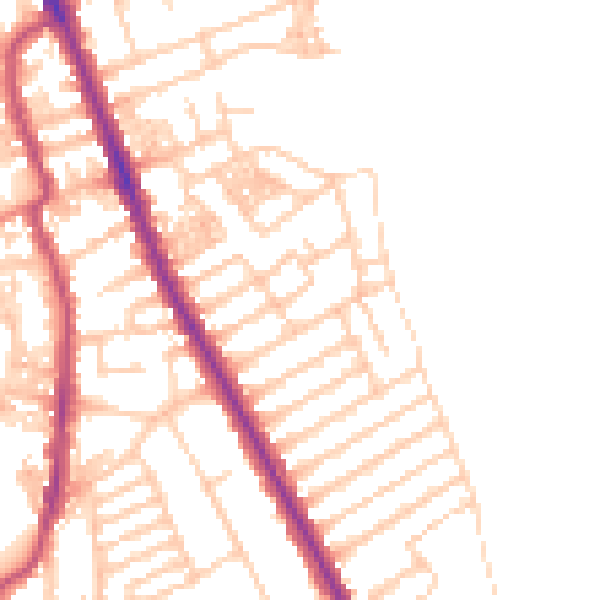 Daytime road noise heatmap for CH45 1HN