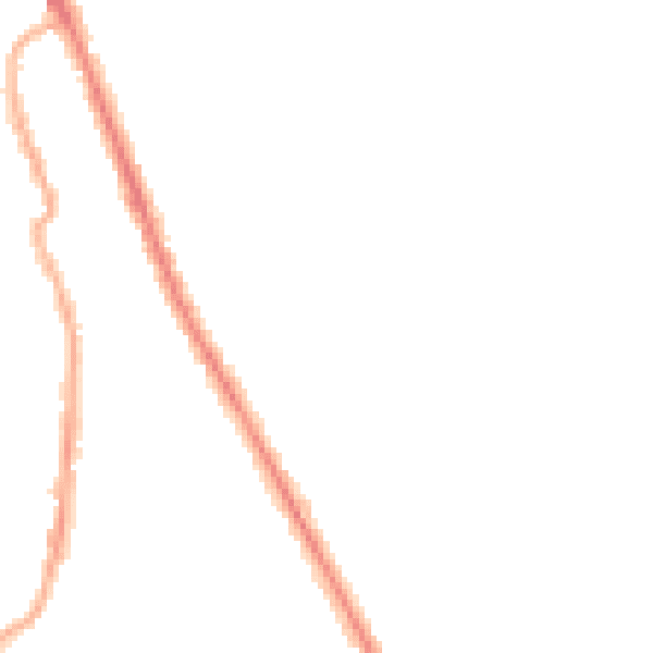 Night-time road noise heatmap for CH45 1HN