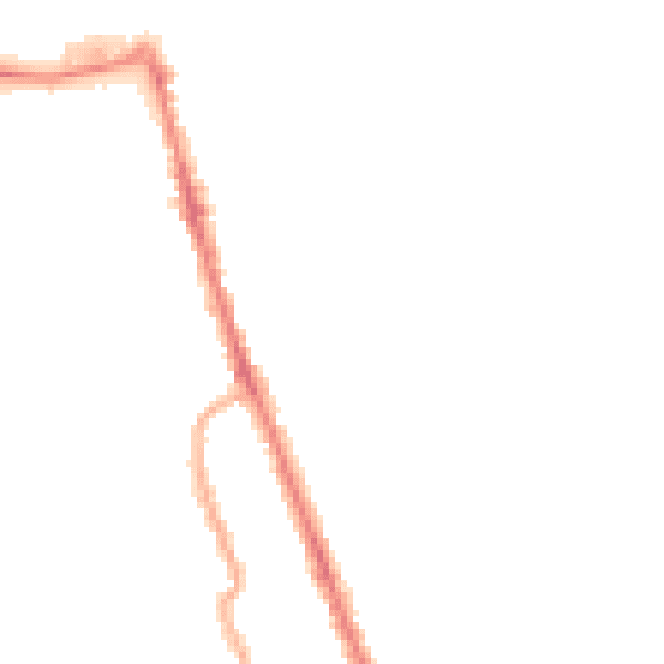 Night-time road noise heatmap for CH45 1JS
