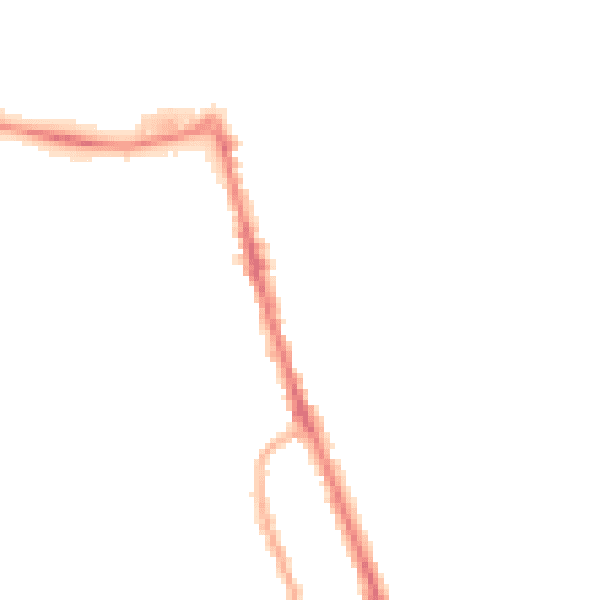 Night-time road noise heatmap for CH45 1JX