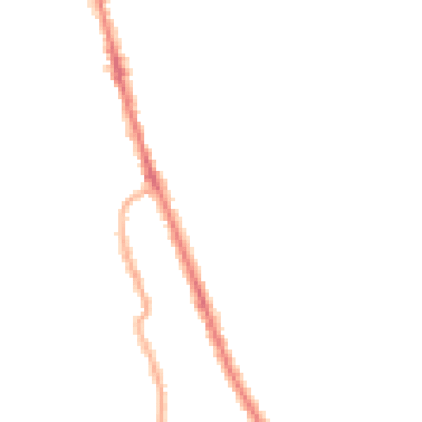 Night-time road noise heatmap for CH45 1LE
