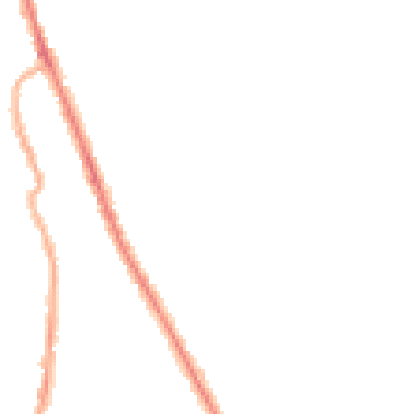 Night-time road noise heatmap for CH45 1LN